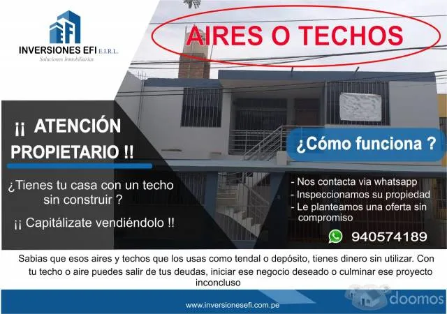 COMPRO AIRES, TECHOS O AZOTEAS - 1