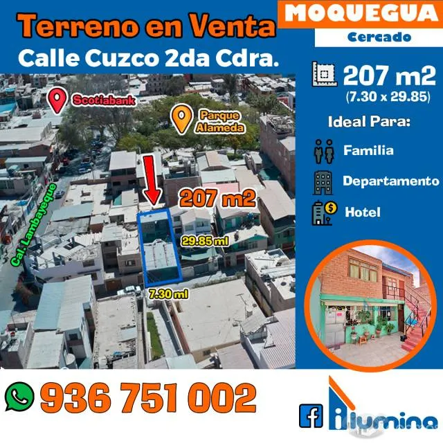 TU PROYECTO A UNA CUADRA DEL PARQUE LA ALAMEDA, MOQUEGUA - 3