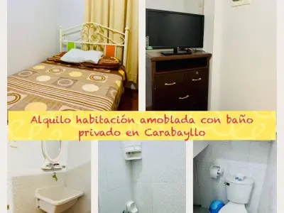 Alquilo Habitación Amoblada Con Baño Propio En Carabayllo