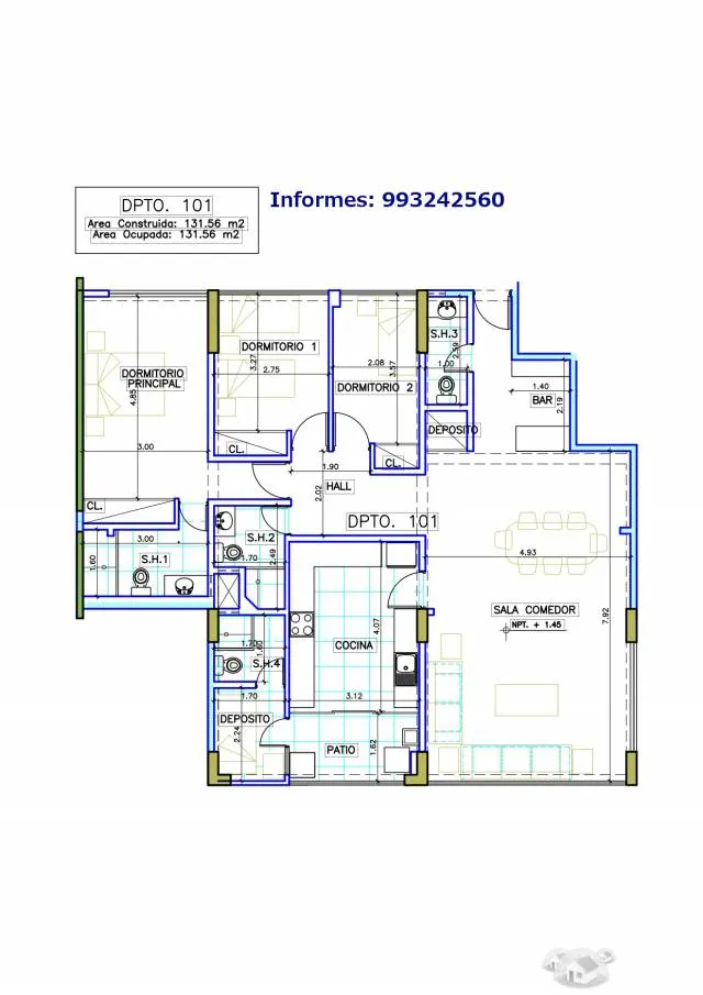 Departamento San Borja limite Surco - 4