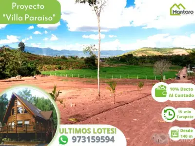 Lotes en Tarapoto - Villa Paraiso -Mantaro Inmobiliaria