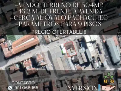 TERRENO EN VENTA. Cerca al óvalo Pachacutec. INVERSIÓN-CUSCO