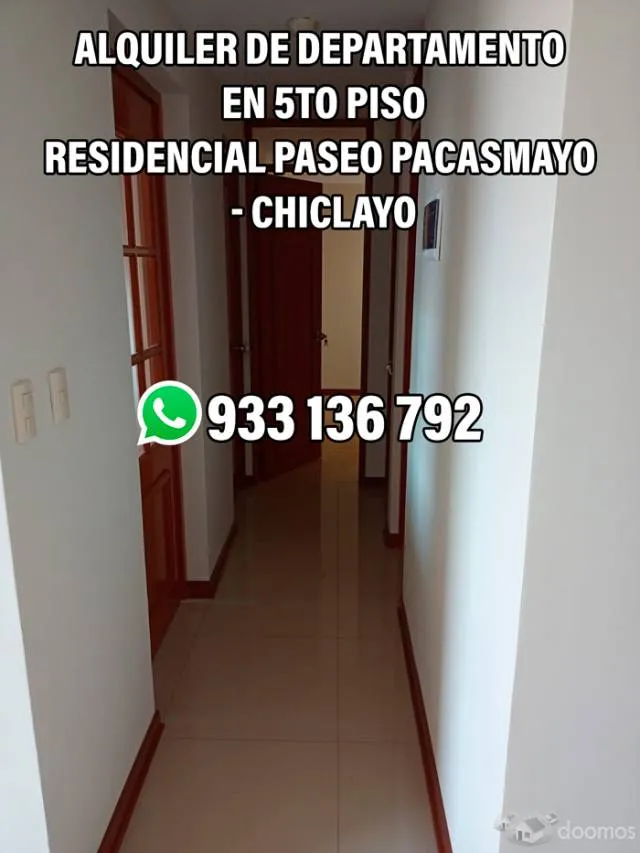 Alquiler de departamento en Residencial Paseo Pacasmayo - Chiclayo — foto 4