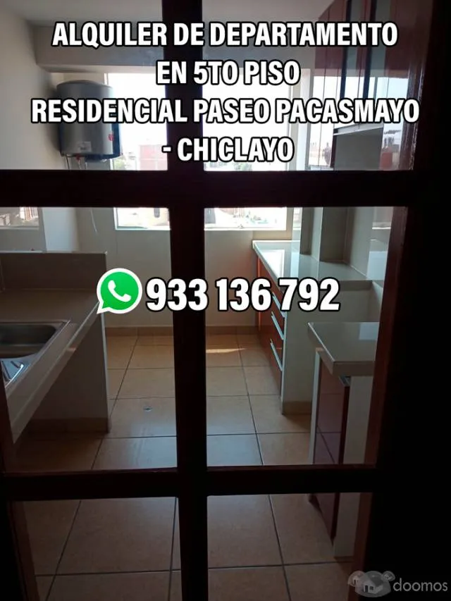 Alquiler de departamento en Residencial Paseo Pacasmayo - Chiclayo — foto 5