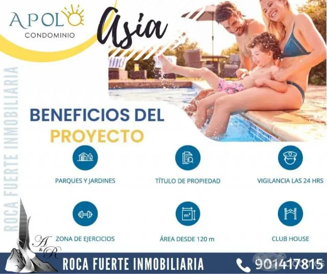 VENTA TERRENOS en ASIA / CONDOMINIO / CREDITO DIRECTO / FACILIDADES DE PAGO / A&R ROCA FUERTE INMOBILIARIA — foto 3