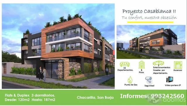 Duplex con terraza Chacarilla San Borja limite Surco — foto 2