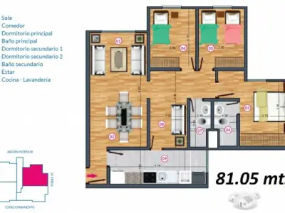 Departamento en alquiler en el condominio “Los Parques de San Gabriel” - DE ESTRENO