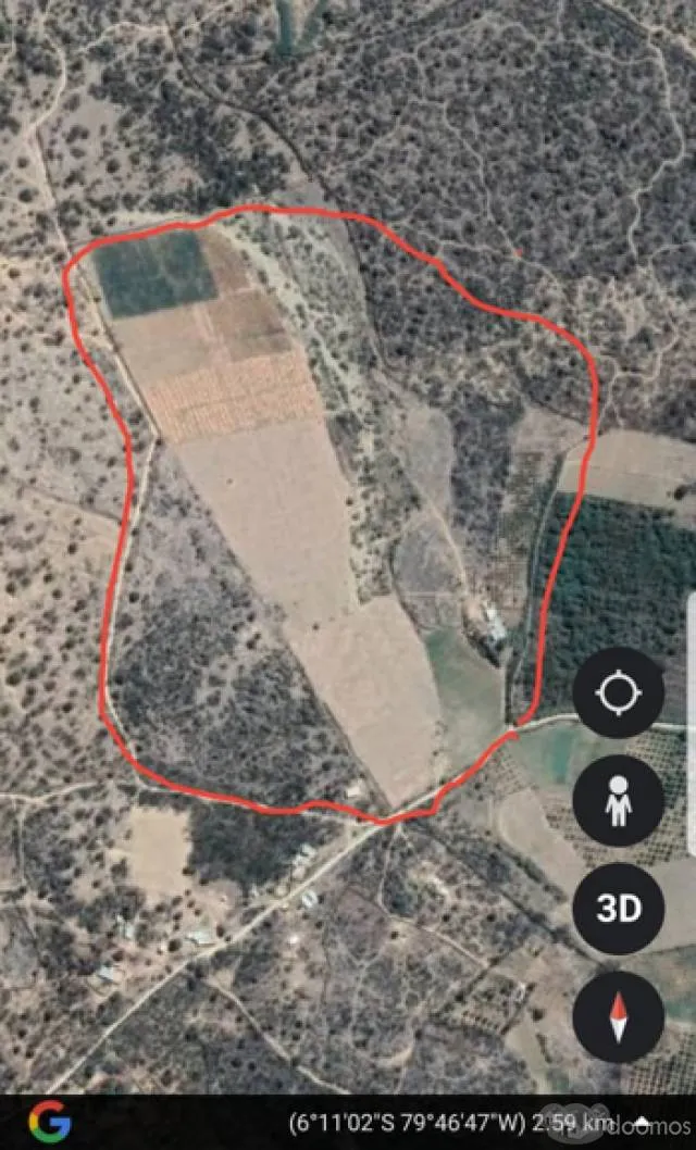 TERRENO AGRICOLA 28 (VENTIOCHO) HECTAREAS EN PLANO, (SECTOR HUMEDADES) UBICADO A 15 MIN DE LA PLAZA DE ARMAS DE MOTUPE-LAMBAYEQUE. - 1