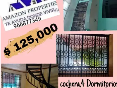 Venta de casa ,cochera  y céntrica $ 125,000