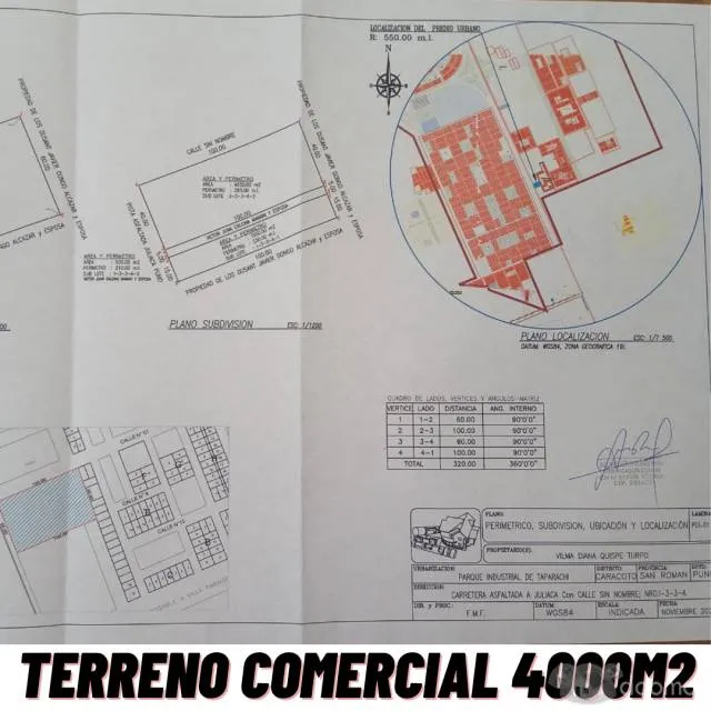 TERRENO COMERCIAL 4000 M2 EN ESQUINA A LADO DE COLEGIO - 4