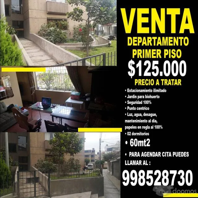 Departamento SAN BORJA 2 DORMITORIOS 1 BAÑO — foto 3