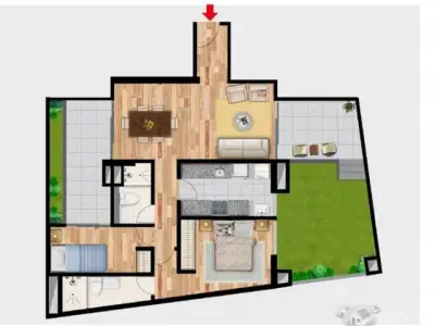 Venta de departamento en san miguel con terraza