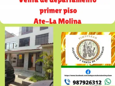 Venta de Departamento en primer piso Ate- La Molina