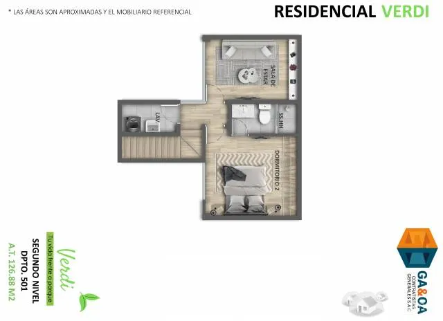 VERDI DEPARTAMENTOS EXCLUSIVO FRENTE A PARQUE, 3 DORMITORIOS 90M2 — foto 4