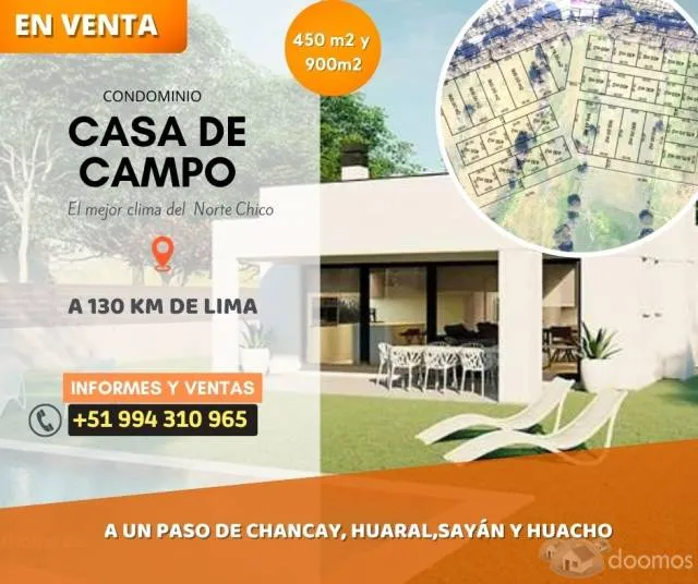 VENTA DE LOTES PARA CASA DE CAMPO - 1
