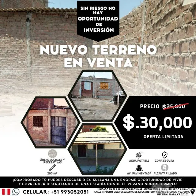 Venta de Terreno en Sullana Piura cerca al Real Plaza y Makro Supermayorista - 5