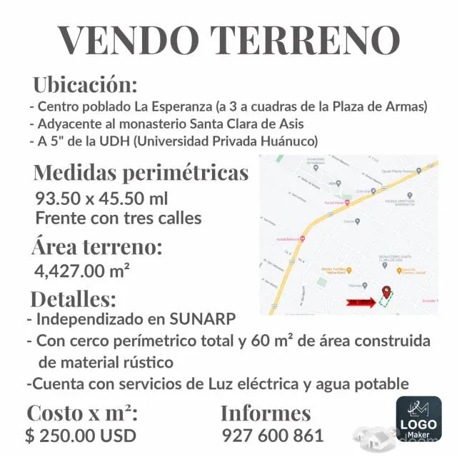 VENDO TERRENO A 5" DE UNIVERSIDAD PRIVADA HUÁNUCO.-- (DISTRITO DE AMARILIS) - 6