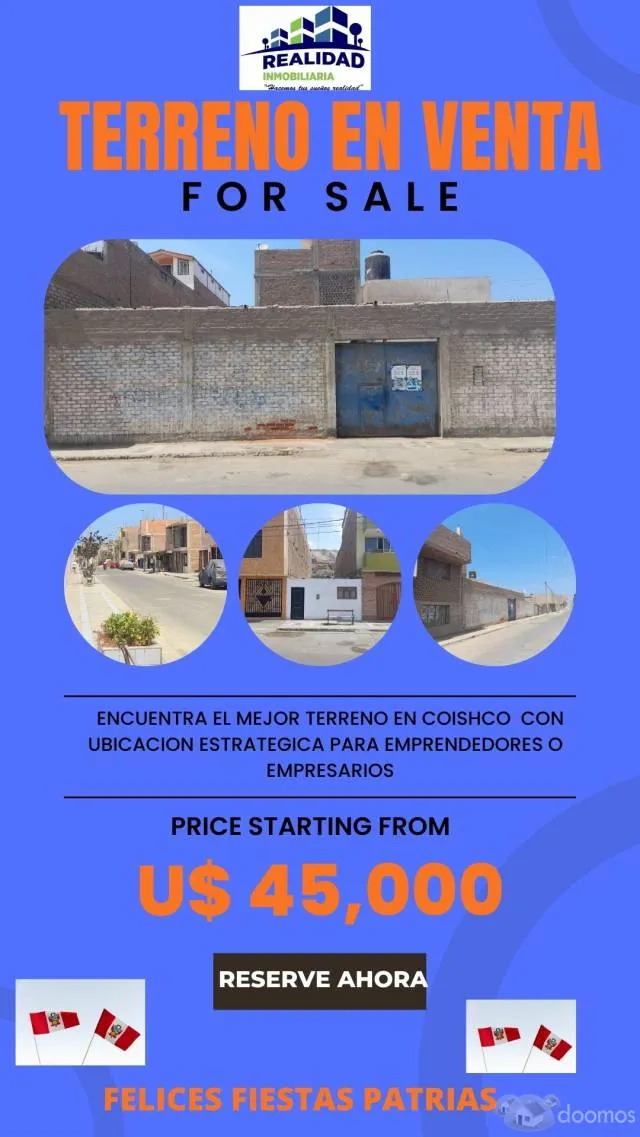 ¡¡¡ BAJO DE PRECIO !!! TERRENO EN VENTA - BUENA UBICACION PARA RESIDENCIA O NEGOCIO - 2