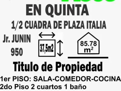 SE VENDE CASA DE 3 PISOS