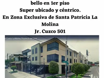Vendo Departamento en Primer Piso -La Molina