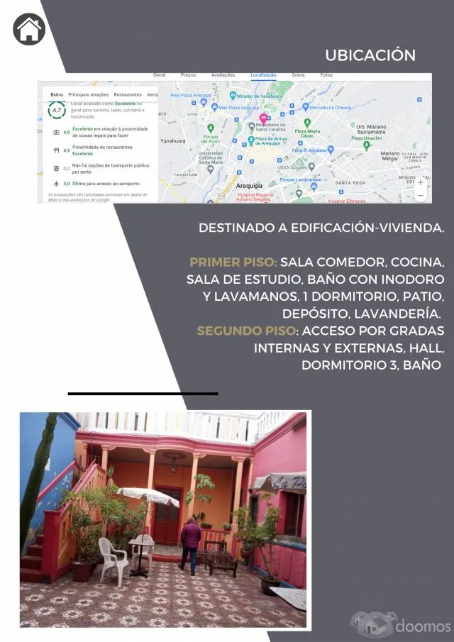 VENTA, CASONA, ubicado en calle Puente Grau del Cercado de Arequipa — foto 2