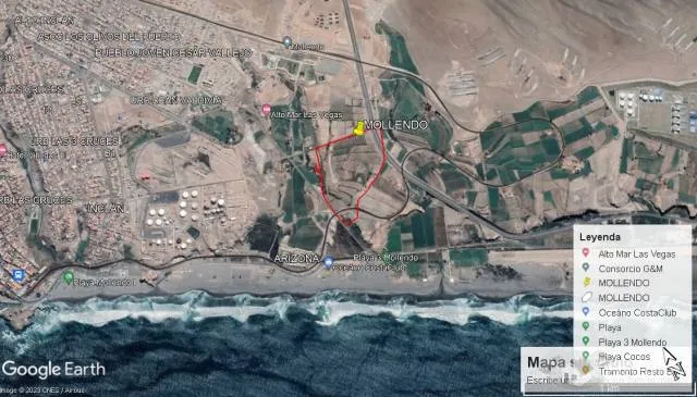 El Terreno en venta, se encuentra ubicado frente a la playa albatros al costado de la ciudad de Mollendo. - 4