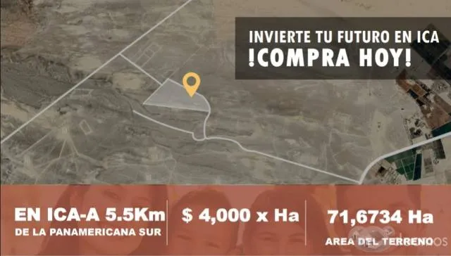 Terreno Eriazo en Paracas de 71 ha — foto 1