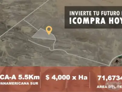 Terreno Eriazo en Paracas de 71 ha