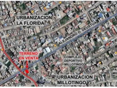 TERRENO EN VENTA 120M2, EN ALEJANDRO O. DEUSTUA, EL TAMBO, HUANCAYO