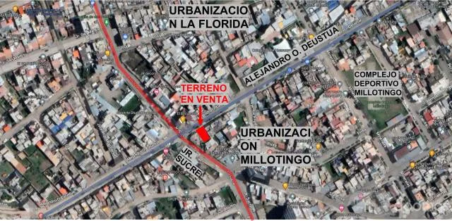 TERRENO EN VENTA 120M2, EN ALEJANDRO O. DEUSTUA, EL TAMBO, HUANCAYO — foto 2