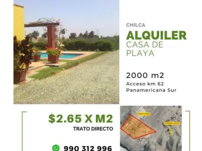 ALQUILER CASA DE PLAYA