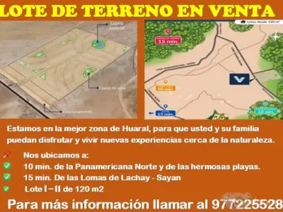 venta de lote de terreno de 120 m2