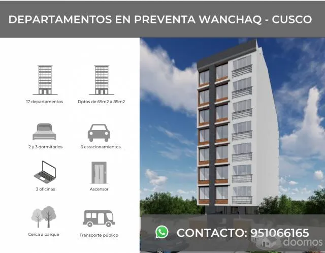 PREVENTA DEPARTAMENTOS URBANIZACIÓN MATEO PUMACAHUA - CUSCO - 1