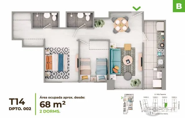 Condominio ESENCIAL (TORRE B) - VENTA Depas 2 y 3 dormitorios desde S/ 367,100 (ENTREGA INMEDIATA) - La Venturosa — foto 9