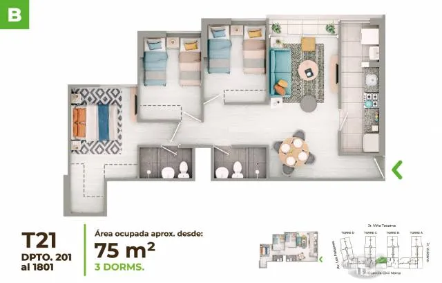 Condominio ESENCIAL (TORRE B) - VENTA Depas 2 y 3 dormitorios desde S/ 367,100 (ENTREGA INMEDIATA) - La Venturosa — foto 10