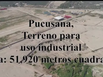 EXcelente terreno industrial 50,000 m2 en Pucusana colindante con Lindley