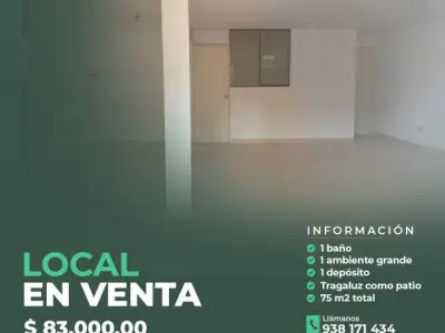 ¡¡AMPLIO LOCAL EN VENTA !!