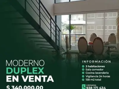 ¡DUPLEX EN VENTA EN MIRAFLORES!