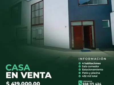 ¡  CASA DE ESTRENO EN VENTA !