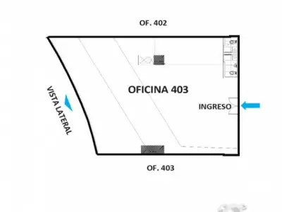 ALQUILO OFICINA EN EDIFICIO CORPORATIVO A1