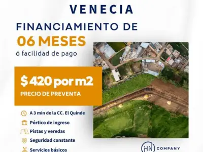 Adquiere tu Lote en la Residencia Venecia