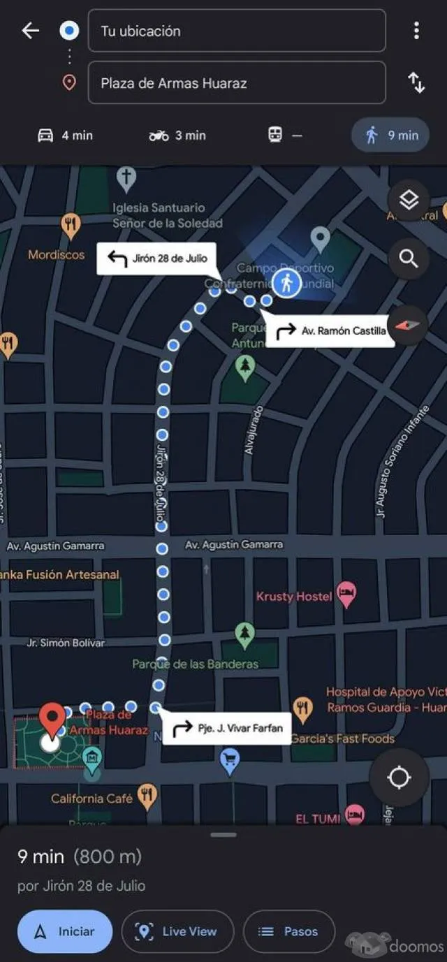 SE VENDE CASA COMO TERRENO IDEAL PARA INVERSIONES EN DEPARTAMENTOS Y/O HOTELES EN HUARAZ - 2