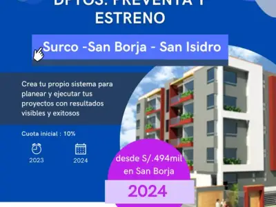 San Isidro (Lima-Peru) : dptos. estreno y en preventa
