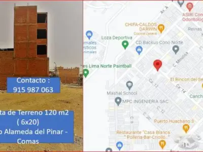 VENTA TERRENO RESIDENCIAL 120 M2 - URB ALAMEDA DEL PINAR COMAS