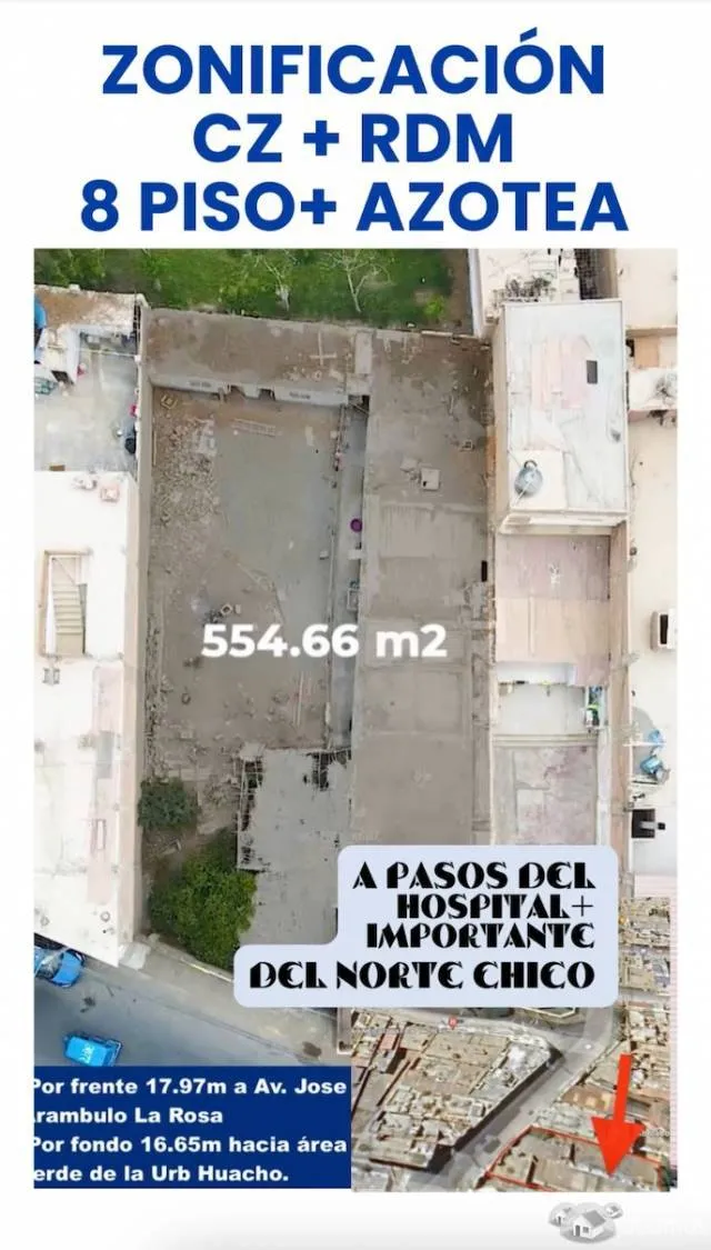 Construye Almacenes, Policlínico, Hospedaje y mas en 8 Pisos + Azotea a 45 Minutos Del Megapuerto De Chancay - 1