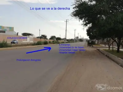 Se vende terreno de 281.80 m2 en prolongacion Bolognesi frente al colegio los ceibos