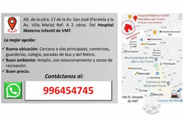 Bonito Departamento de 2 dormitorios - Zona Cèntrica de VMT - Lima - 3
