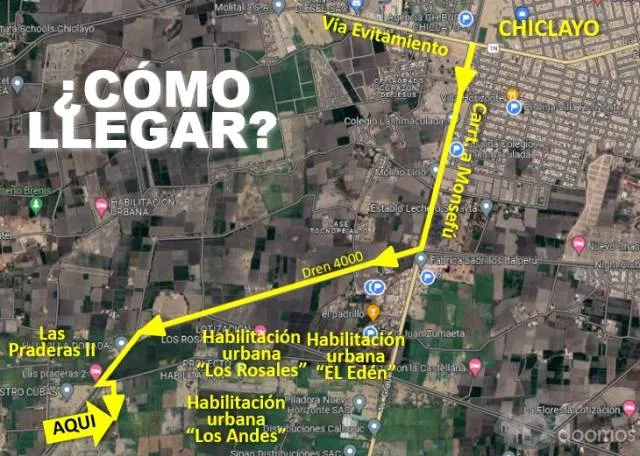 Vendo #terreno 852m2 en #Chacupe Bajo Ideal para casa de campo - 3