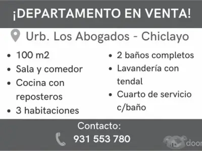 VENTA DE DEPARTAMENTO