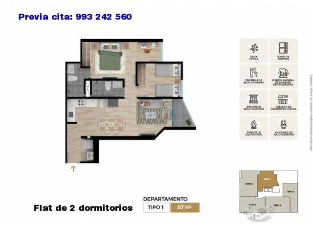 Departamento Estreno 2 dormitorios en Lince — foto 11